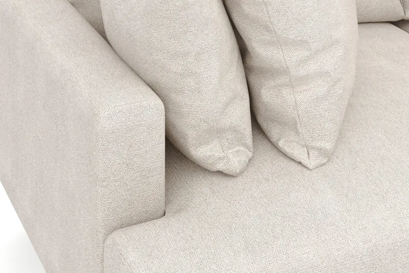 Menard 3-sits Djup Tygsoffa - Beige - Möbler - Vardagsrum - Soffor - 3-sits soffor