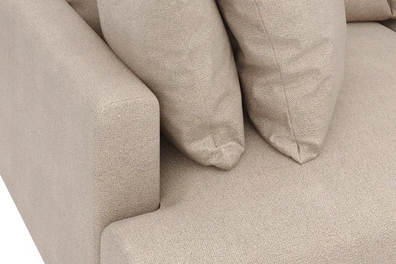 Menard 3-sits Djup Tygsoffa - Beige - Möbler - Vardagsrum - Soffor - 3-sits soffor