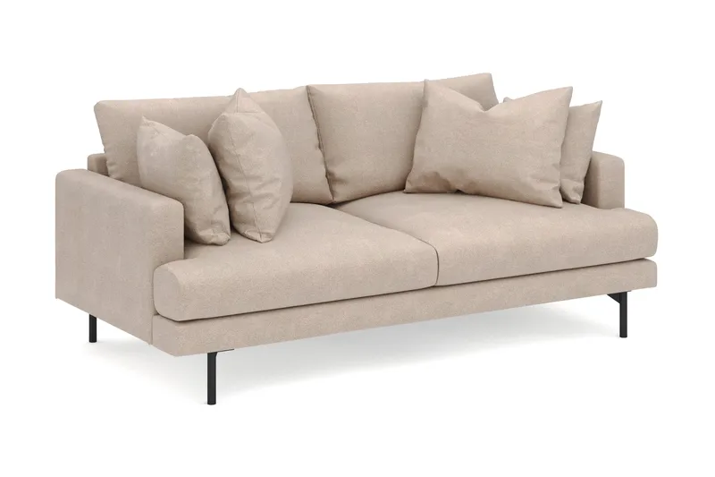 Menard 3-sits Djup Tygsoffa - Beige - Möbler - Vardagsrum - Soffor - 3-sits soffor