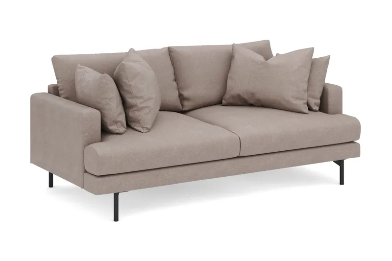 Menard 3-sits Djup Tygsoffa - Brun - Möbler - Vardagsrum - Soffor - 3-sits soffor