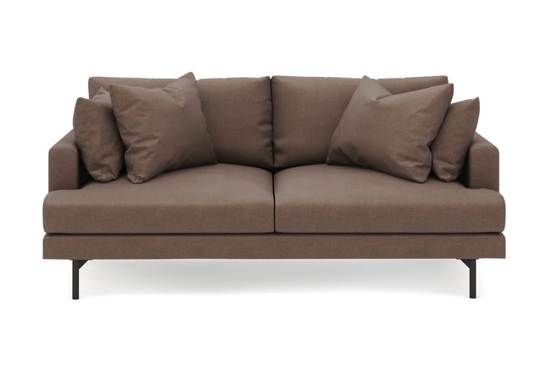 Menard 3-sits Djup Tygsoffa - Brun - Möbler - Vardagsrum - Soffor - 3-sits soffor