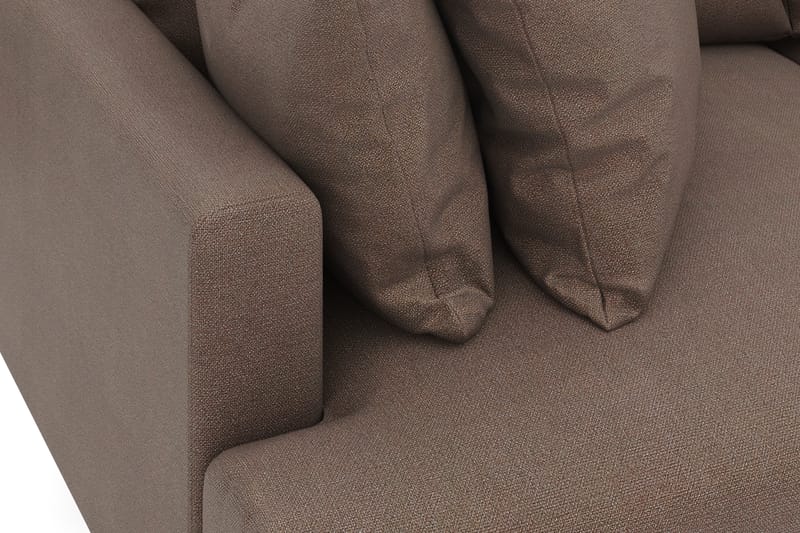 Menard 3-sits Djup Tygsoffa - Brun - Möbler - Vardagsrum - Soffor - 3-sits soffor