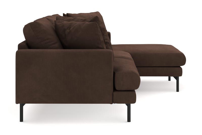 Menard 3-sits Högervänd L-formad Divansoffa i Manchester - Brun - Möbler - Vardagsrum - Soffor - Divansoffa & schäslong