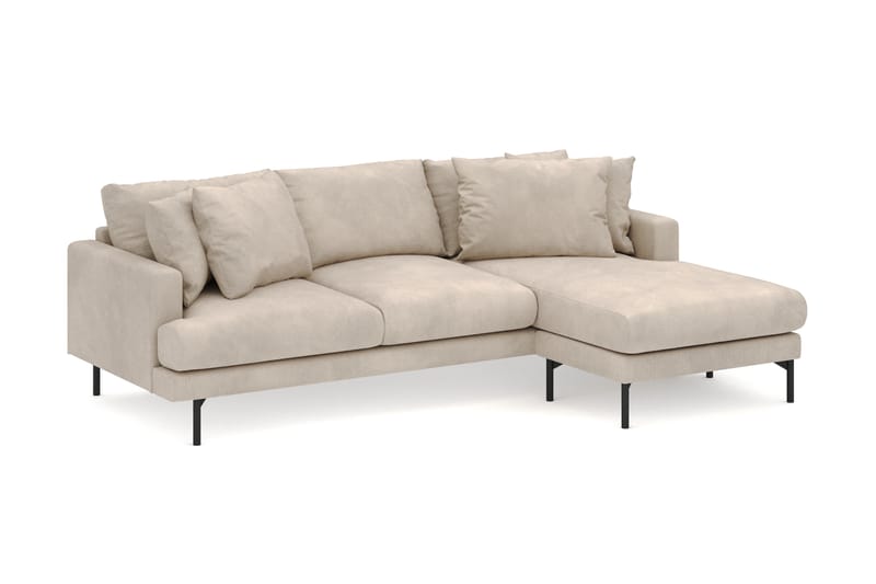 Menard 3-sits Högervänd L-formad Divansoffa i Manchester - Greige - Möbler - Vardagsrum - Soffor - Divansoffa & schäslong