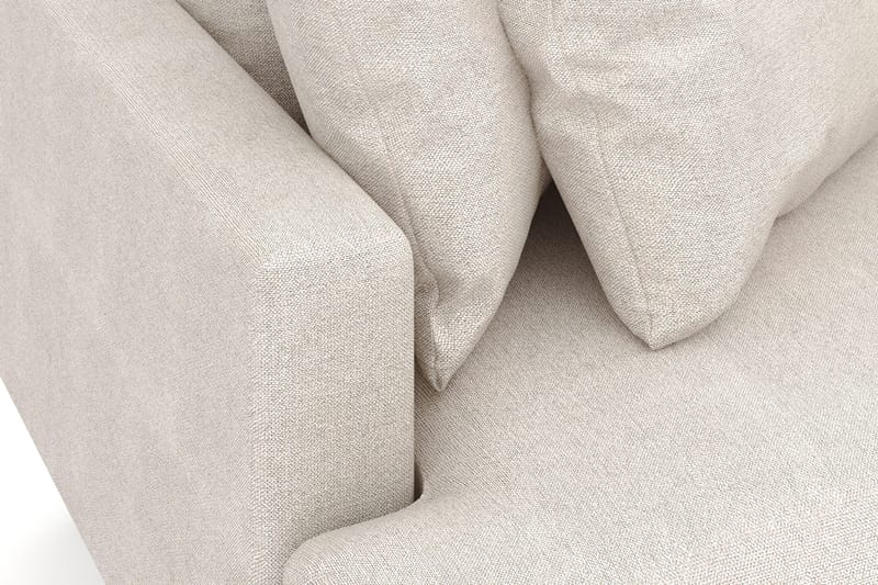 Menard 3-sits Högervänd L-formad Divansoffa i Tyg - Beige - Möbler - Vardagsrum - Soffor - Divansoffa & schäslong