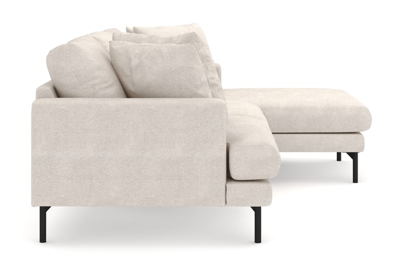 Menard 3-sits Högervänd L-formad Divansoffa i Tyg - Beige - Möbler - Vardagsrum - Soffor - Divansoffa & schäslong