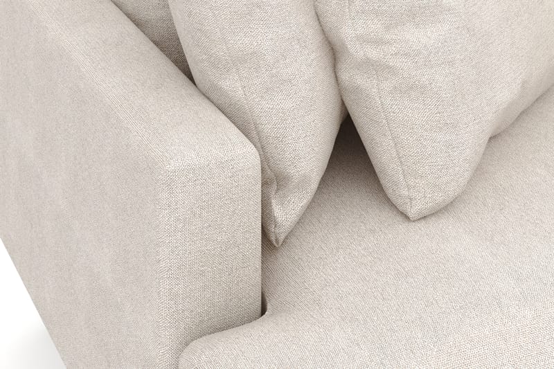 Menard 3-sits Högervänd L-formad Divansoffa i Tyg - Beige - Möbler - Vardagsrum - Soffor - Divansoffa & schäslong