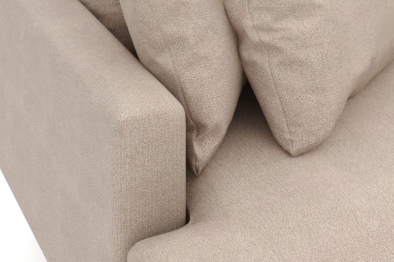 Menard 3-sits Högervänd L-formad Divansoffa i Tyg - Beige - Möbler - Vardagsrum - Soffor - Divansoffa & schäslong