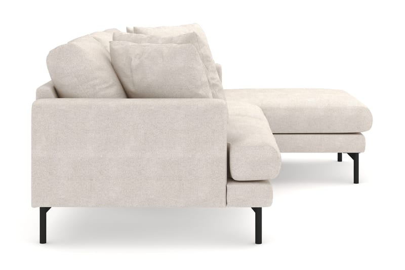Menard 3-sits Högervänd L-formad Divansoffa i Tyg - Beige - Möbler - Vardagsrum - Soffor - Divansoffa & schäslong