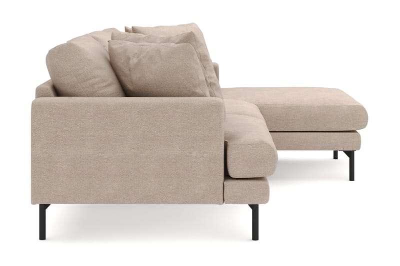 Menard 3-sits Högervänd L-formad Divansoffa i Tyg - Beige - Möbler - Vardagsrum - Soffor - Divansoffa & schäslong