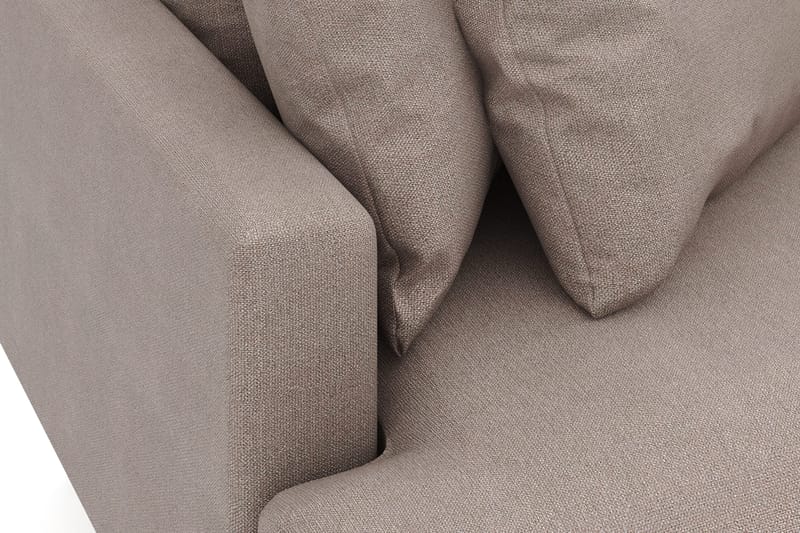 Menard 3-sits Högervänd L-formad Divansoffa i Tyg - Brun - Möbler - Vardagsrum - Soffor - Divansoffa & schäslong