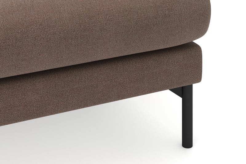 Menard 3-sits Högervänd L-formad Divansoffa i Tyg - Brun - Möbler - Vardagsrum - Soffor - Divansoffa & schäslong