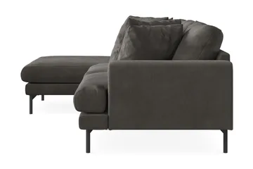 Menard 3-sits Vänstervänd L-formad Divansoffa i Manchester - Mörkgrå - Möbler - Vardagsrum - Soffor - Divansoffa & schäslong