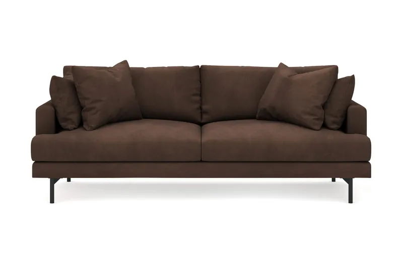 Menard 4-sits Djup Manchestersoffa - Brun - Möbler - Vardagsrum - Soffor - 4-sits soffor