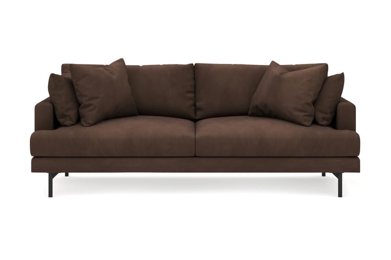 Menard 4-sits Djup Manchestersoffa - Brun - Möbler - Vardagsrum - Soffor - 4-sits soffor