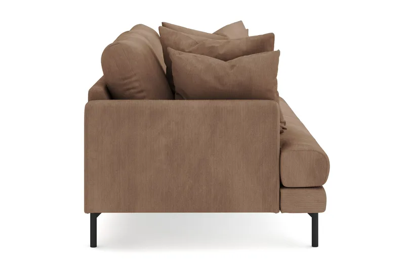 Menard 4-sits Djup Manchestersoffa - Brun - Möbler - Vardagsrum - Soffor - 4-sits soffor