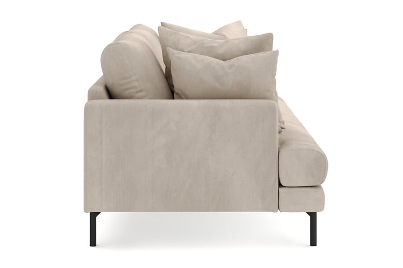 Menard 4-sits Djup Manchestersoffa - Grå - Möbler - Vardagsrum - Soffor - 4-sits soffor
