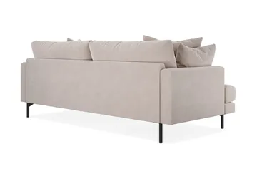 Menard 4-sits Djup Sammetssoffa - Beige - Möbler - Vardagsrum - Soffor - Sammetssoffor
