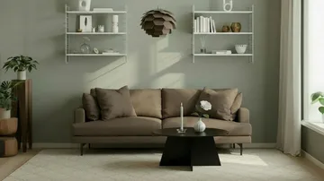 Menard 4-sits Djup Tygsoffa - Brun - Möbler - Vardagsrum - Soffor - 4-sits soffor