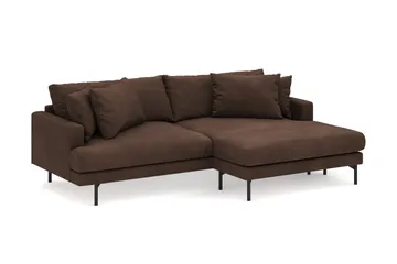 Menard 4-sits Högervänd L-formad Divansoffa i Manchester - Brun - Möbler - Vardagsrum - Soffor - Divansoffa & schäslong