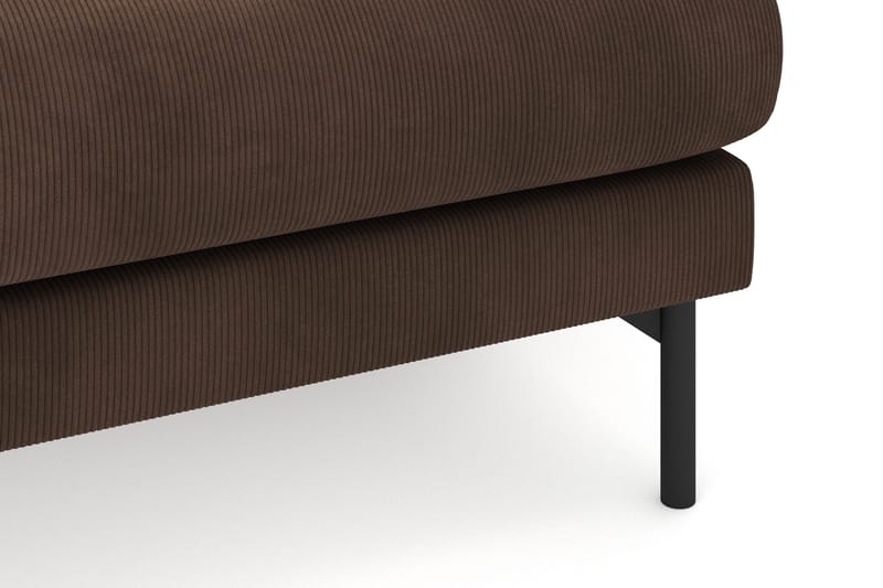 Menard 4-sits Högervänd L-formad Divansoffa i Manchester - Brun - Möbler - Vardagsrum - Soffor - Divansoffa & schäslong