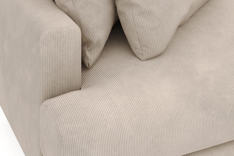 Menard 4-sits Högervänd L-formad Divansoffa i Manchester - Greige - Möbler - Vardagsrum - Soffor - Divansoffa & schäslong