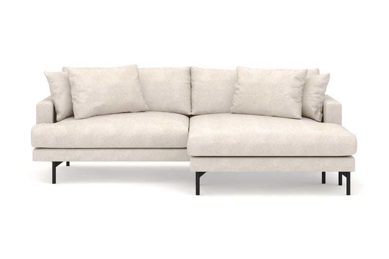 Menard 4-sits Högervänd L-formad Divansoffa i Tyg - Beige - Möbler - Vardagsrum - Soffor - Divansoffa & schäslong