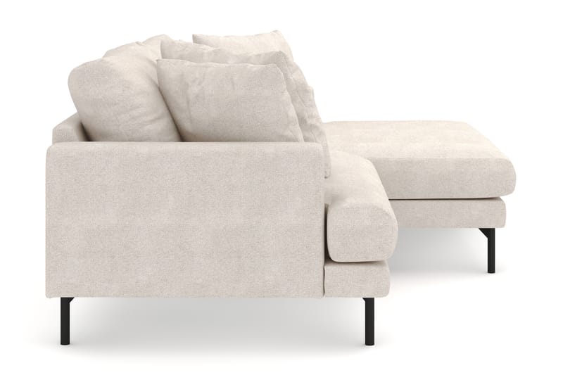 Menard 4-sits Högervänd L-formad Divansoffa i Tyg - Beige - Möbler - Vardagsrum - Soffor - Divansoffa & schäslong