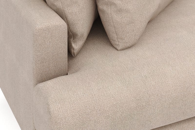 Menard 4-sits Högervänd L-formad Divansoffa i Tyg - Beige - Möbler - Vardagsrum - Soffor - Divansoffa & schäslong