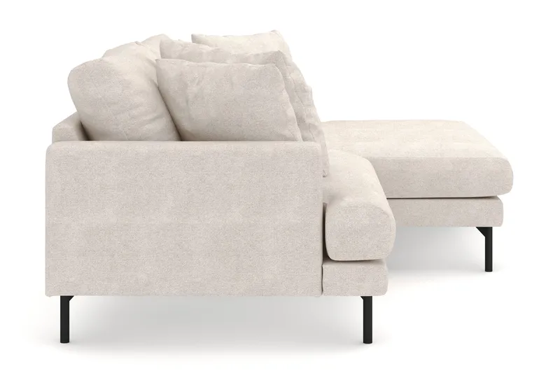 Menard 4-sits Högervänd L-formad Divansoffa i Tyg - Beige - Möbler - Vardagsrum - Soffor - Divansoffa & schäslong