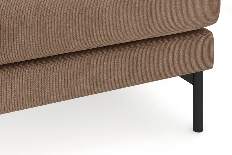 Menard 4-sits Högervänd L-formad Djup Schäslongsoffa i Manchester - Brun - Möbler - Vardagsrum - Soffor - Divansoffa & schäslong