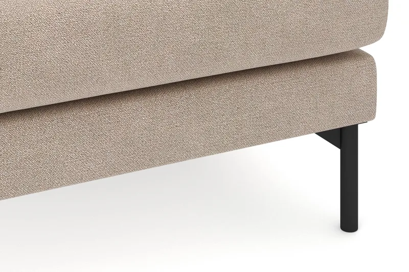 Menard 4-sits Högervänd L-formad Djup Schäslongsoffa i Tyg - Beige - Möbler - Vardagsrum - Soffor - Divansoffa & schäslong