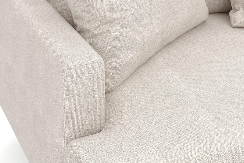 Menard 4-sits Högervänd L-formad Djup Schäslongsoffa i Tyg - Beige - Möbler - Vardagsrum - Soffor - Divansoffa & schäslong