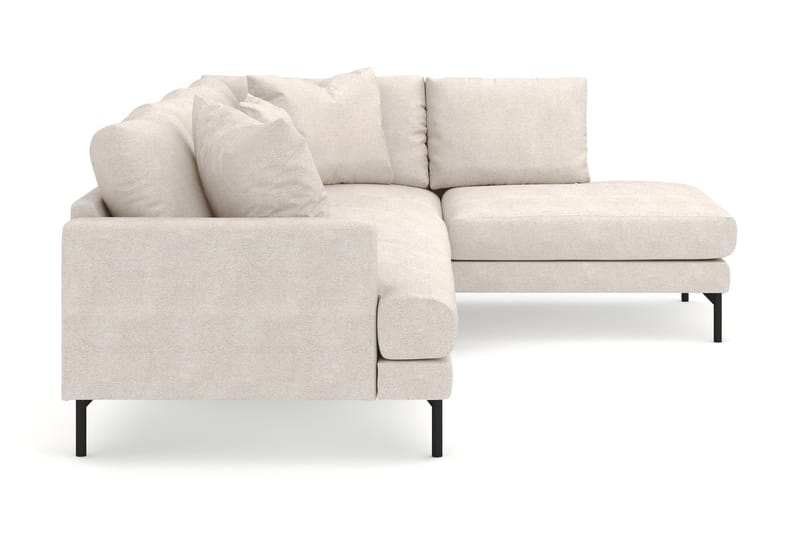 Menard 4-sits Högervänd L-formad Djup Schäslongsoffa i Tyg - Beige - Möbler - Vardagsrum - Soffor - Divansoffa & schäslong