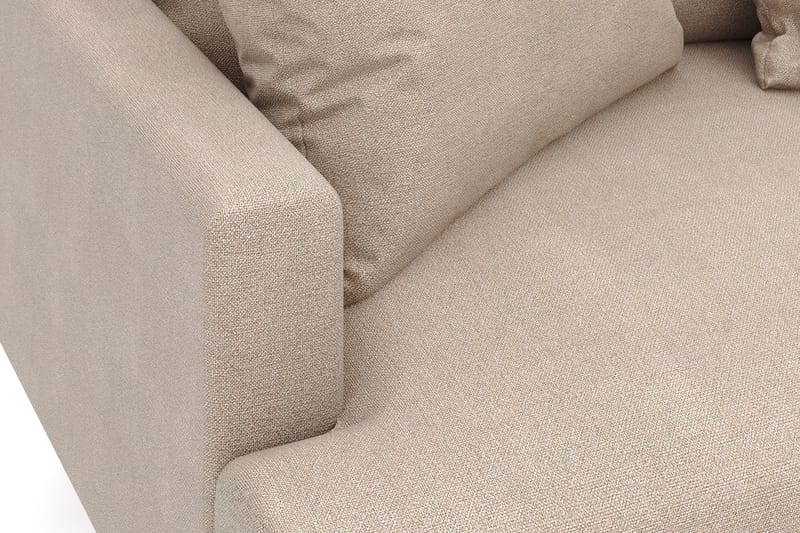 Menard 4-sits Högervänd L-formad Djup Schäslongsoffa i Tyg - Beige - Möbler - Vardagsrum - Soffor - Divansoffa & schäslong