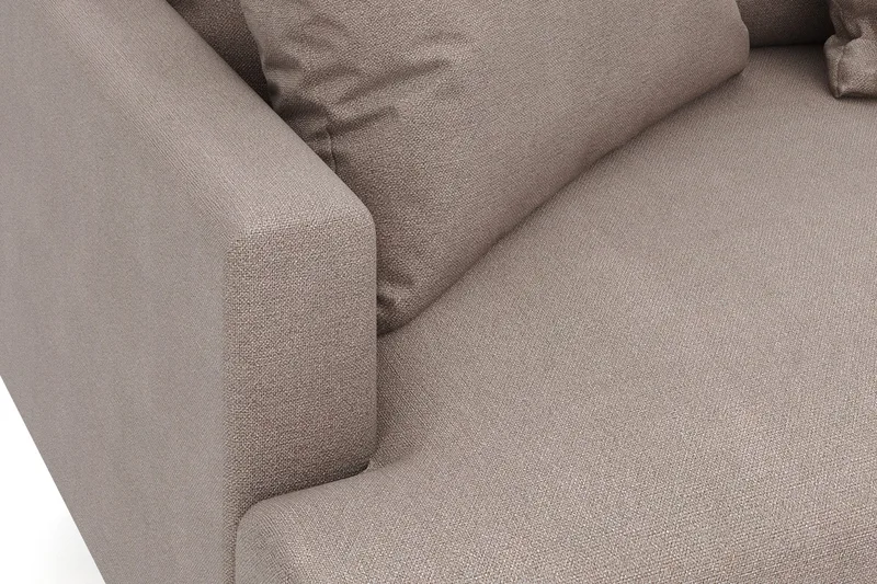 Menard 4-sits Högervänd L-formad Djup Schäslongsoffa i Tyg - Brun - Möbler - Vardagsrum - Soffor - Divansoffa & schäslong