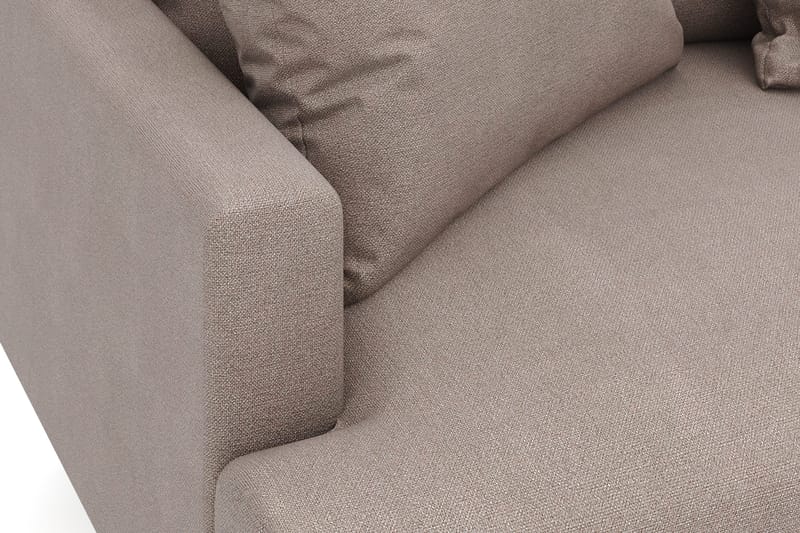Menard 4-sits Högervänd L-formad Djup Schäslongsoffa i Tyg - Brun - Möbler - Vardagsrum - Soffor - Divansoffa & schäslong
