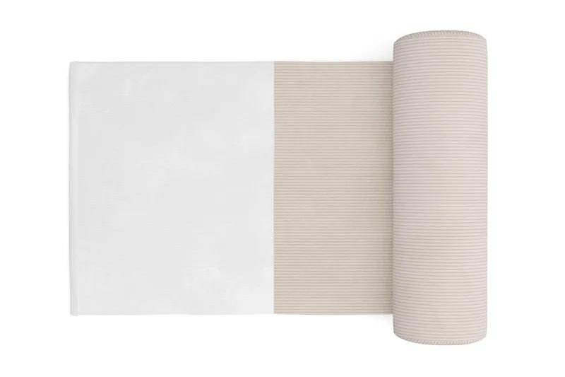 Menard 4-sits Högervänd L-formad Schäslongsoffa i Manchester med 2 Nackkuddar - Beige - Möbler - Vardagsrum - Soffor - Divansoffa & schäslong