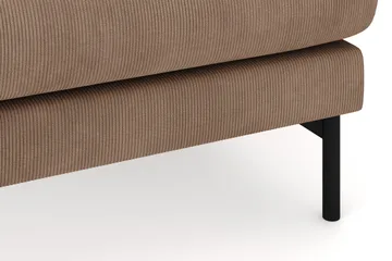 Menard 4-sits Högervänd Stor U-formad Djup Soffa med Divan och Schäslong i Manchester - Brun - Möbler - Vardagsrum - Soffor - U-soffor
