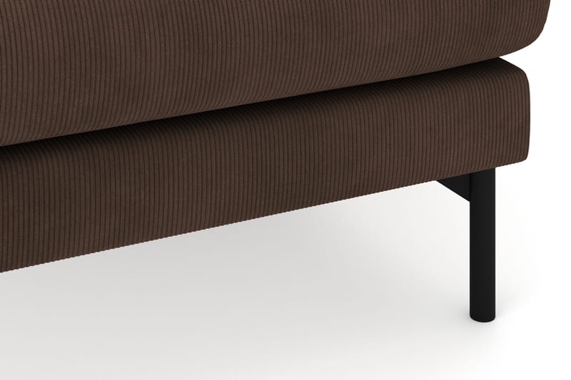 Menard 4-sits Högervänd U-formad Soffa med Divan och Schäslong i Manchester - Brun - Möbler - Vardagsrum - Soffor - U-soffor