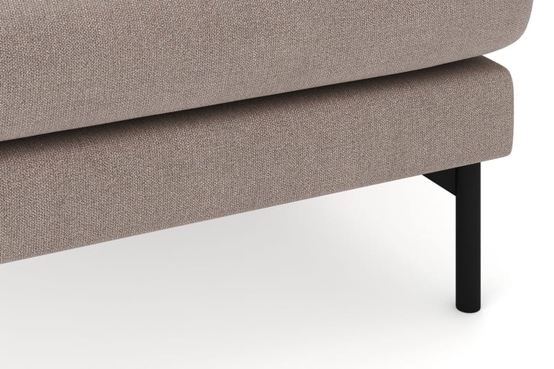 Menard 4-sits Högervänd U-formad Soffa med Divan och Schäslong i Tyg - Brun - Möbler - Vardagsrum - Soffor - U-soffor