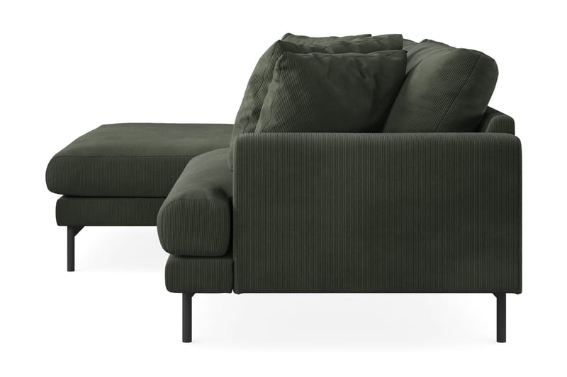 Menard 4-sits Vänstervänd L-formad Divansoffa i Manchester - Mörkgrön - Möbler - Vardagsrum - Soffor - Divansoffa & schäslong