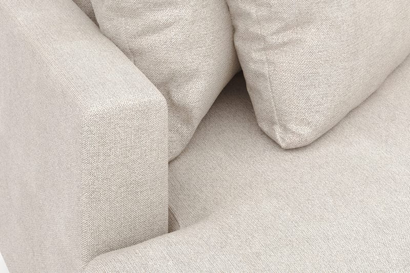 Menard 4-sits Vänstervänd L-formad Divansoffa i Tyg - Beige - Möbler - Vardagsrum - Soffor - Divansoffa & schäslong