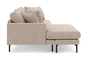 Menard 4-sits Vänstervänd L-formad Divansoffa i Tyg - Beige - Möbler - Vardagsrum - Soffor - Divansoffa & schäslong