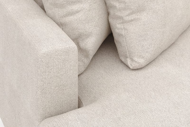 Menard 4-sits Vänstervänd L-formad Divansoffa i Tyg - Beige - Möbler - Vardagsrum - Soffor - Divansoffa & schäslong