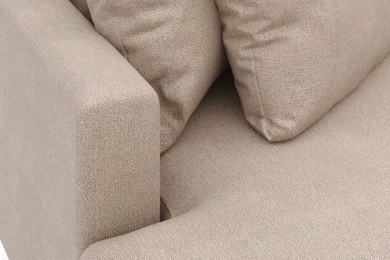 Menard 4-sits Vänstervänd L-formad Divansoffa i Tyg - Beige - Möbler - Vardagsrum - Soffor - Divansoffa & schäslong