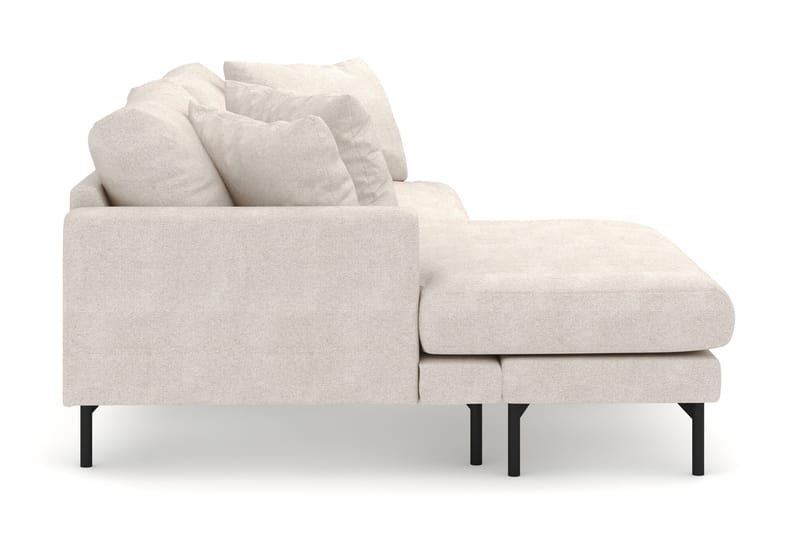 Menard 4-sits Vänstervänd L-formad Divansoffa i Tyg - Beige - Möbler - Vardagsrum - Soffor - Divansoffa & schäslong