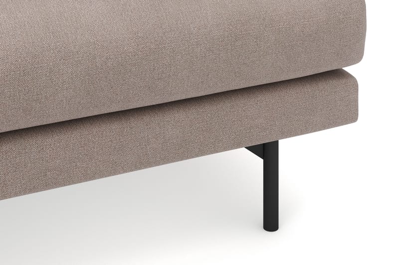 Menard 4-sits Vänstervänd L-formad Divansoffa i Tyg - Brun - Möbler - Vardagsrum - Soffor - Divansoffa & schäslong