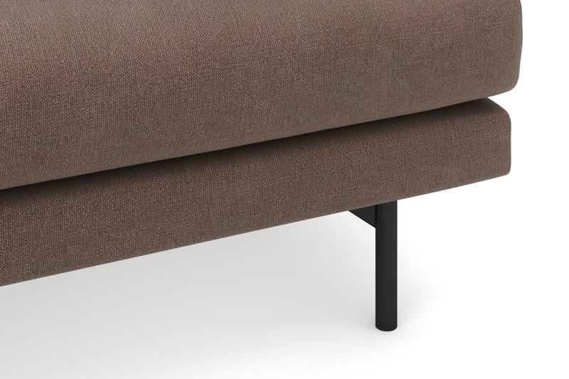 Menard 4-sits Vänstervänd L-formad Divansoffa i Tyg - Brun - Möbler - Vardagsrum - Soffor - Divansoffa & schäslong