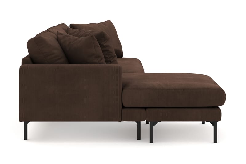 Menard 4-sits Vänstervänd L-formad Djup Divansoffa i Manchester - Brun - Möbler - Vardagsrum - Soffor - Divansoffa & schäslong